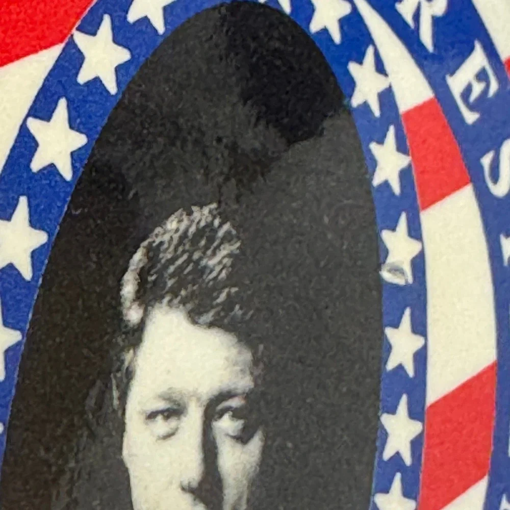 Bill Clinton The Future President‎ Campaign Political Pin Button